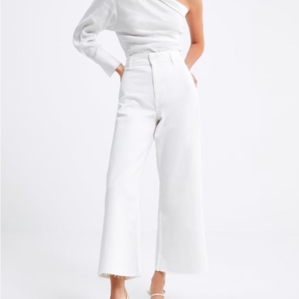 Zara Marine style relaxed leg slim fit in high rise jeans